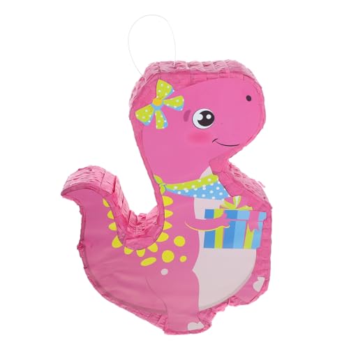 MERRYHAPY Piñata komfetti festlich Kindergeburtstag weihnachtsdeko candy man Dinosaurier-Pinata Aufblasbarer Palmenkühler Tier Dekor Pinata in Dinosaurierform Geburtstagsschmuck Papier Rosa von MERRYHAPY