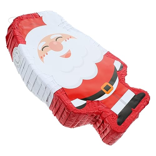 Santa Pinata Weihnachts-Piñata Weihnachtsdekoration Fiesta-Piñata Süßigkeiten-Piñata Party-Anhänger halloween pinata weihnachtsmotiv small Partygeschenk lustige Piñata Papier MERRYHAPY von MERRYHAPY