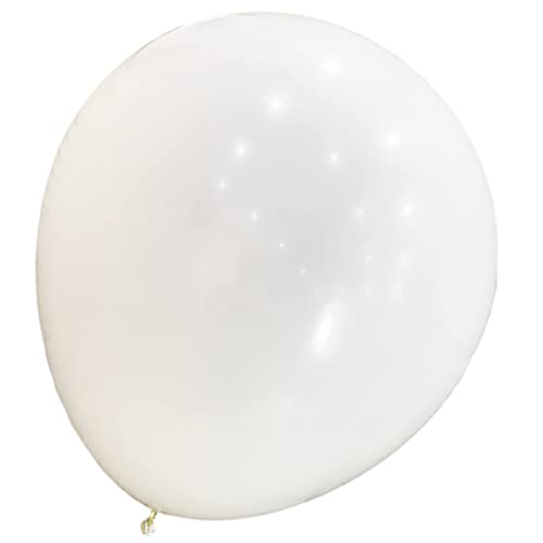 Wetterbeobachtungsballon Babyballons großer Wetterballon Partyballons riesige Luftballons weiße Luftballons große Luftballons Weiße Latex-Riesenballons weiße Latexballons Emulsion MERRYHAPY von MERRYHAPY