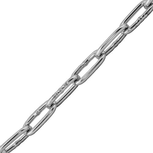 Edelstahl-Kette (Kurzgliedrig) Ø 2 mm aus Edelstahl A4 (100 Meter) | DIN 766 - Rundstahlkette - Gliederkette - Absperrkette von MESAROS® von MESAROS