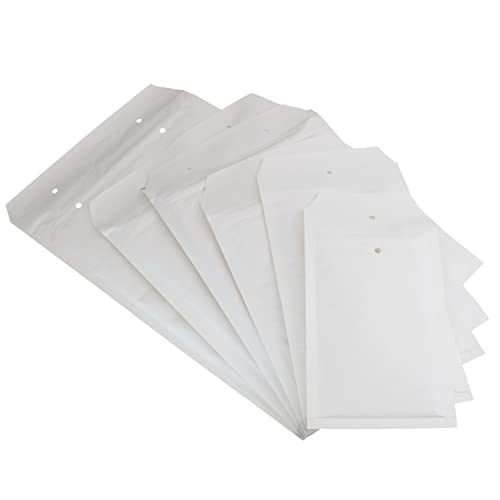 Luftpolstertaschen (weiß) - 2/B - (140 mm x 225 mm) aus Kraftpapier (10 Stück) | Luftpolsterumschläge - Versandtaschen - Luftpolsterversandtaschen - Verpackungsmaterial von MESAROS® von MESAROS