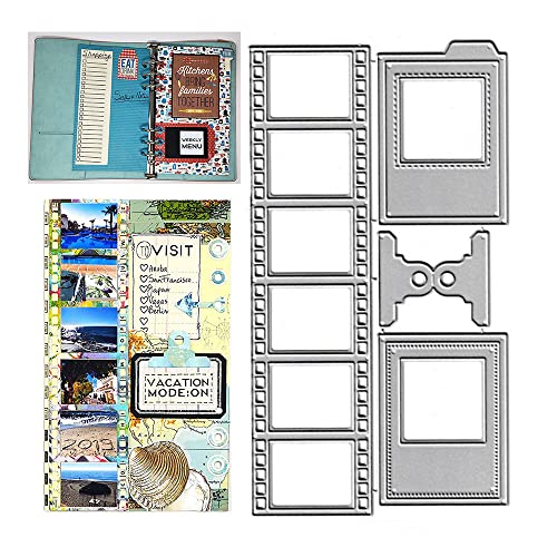 Metallfolie Stanzformen Filmstreifen Banner Tags Band Lesezeichen Stanzformen Prägeschablonen Vorlage Form für Kartenherstellung Dekoration und DIY Scrapbooking Album von MESYGK