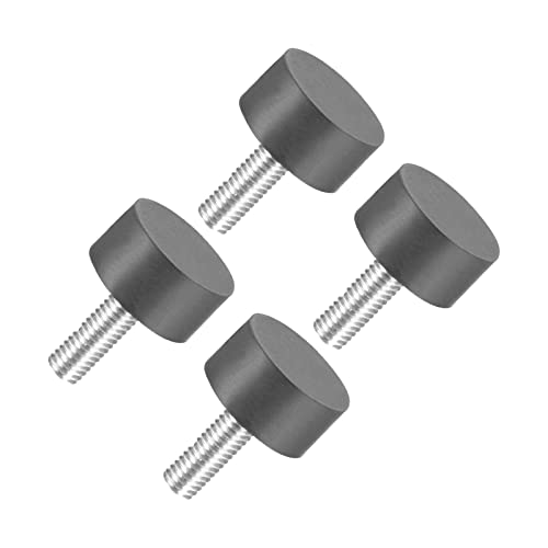 METALLIXITY Gummi Nieten (M6 Gewinde) 4Stk Gummi Zylindrisch Schwingung Trennschalter Montage - für Fitness Ausrüstung Luft Kompressoren Gasoline Motoren von METALLIXITY