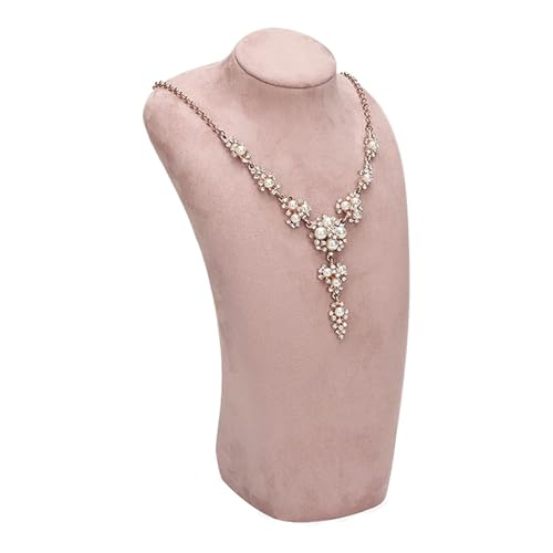 MEUKSSN Wildleder Leder Schmuck Türme Halskette Kette Schmuck Büste Display Halter Ständer Halskette Anhänger Halter Show Schmuck Halter Schmuckhalter von MEUKSSN