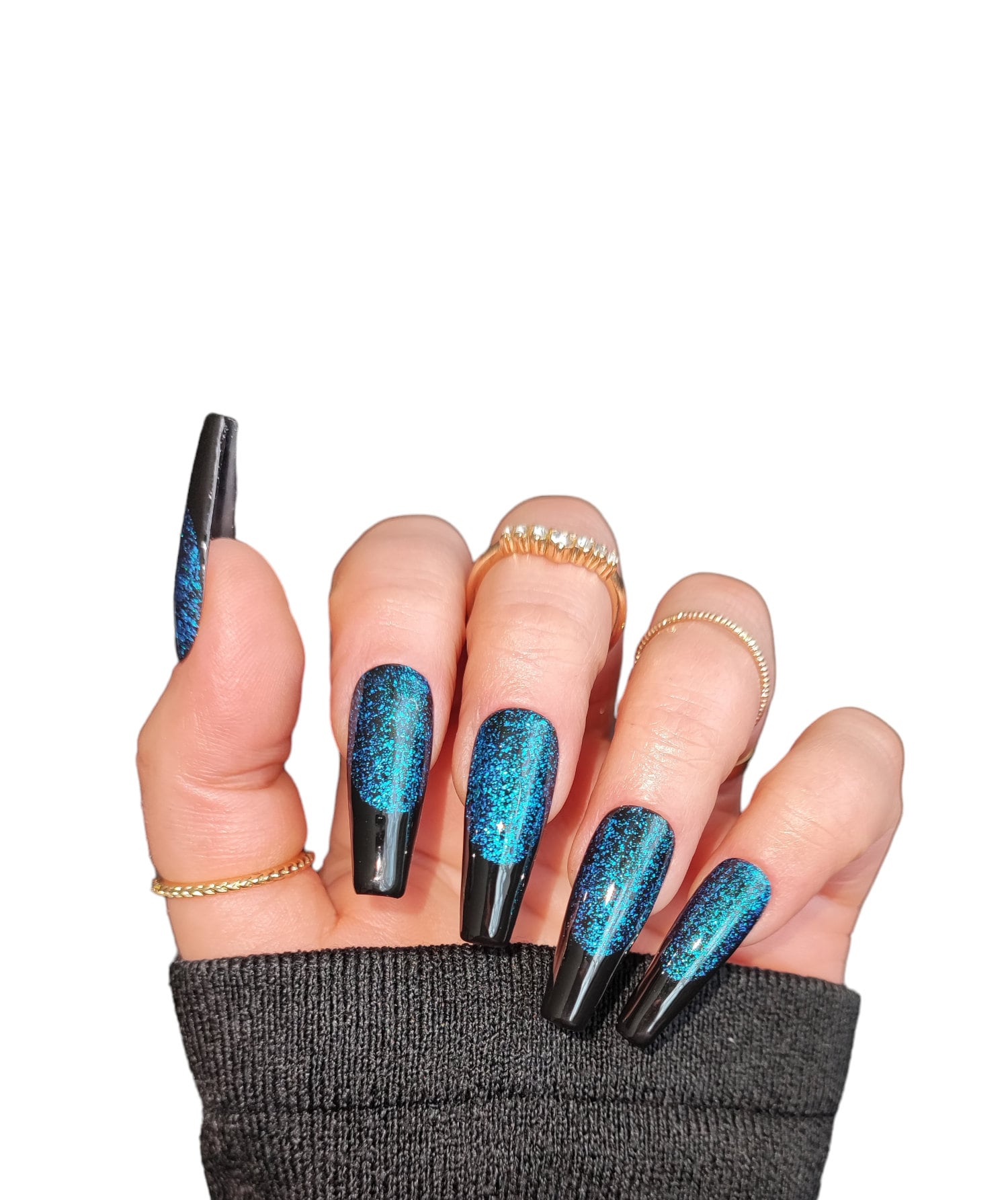 Blue Flakes von MEVANAILS