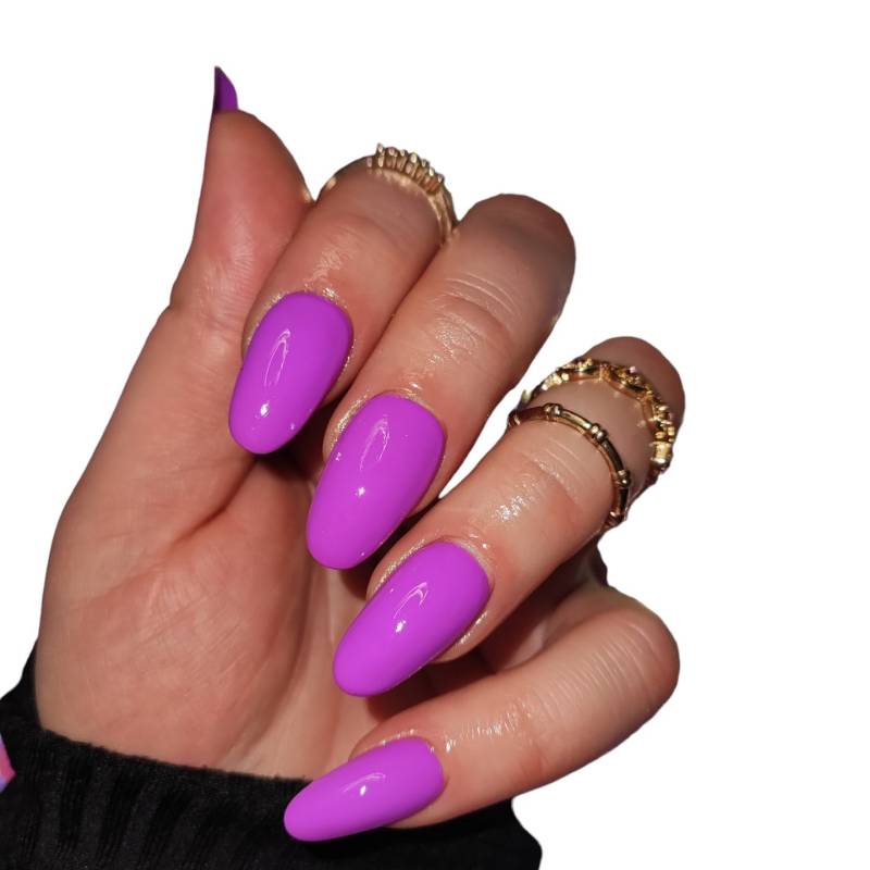 Press On Nails Neon Lila von MEVANAILS