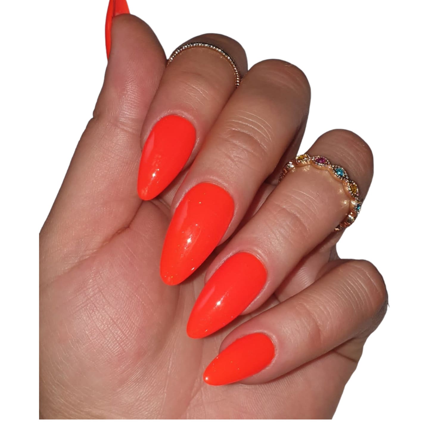 Press On Nails Neon Orange von MEVANAILS