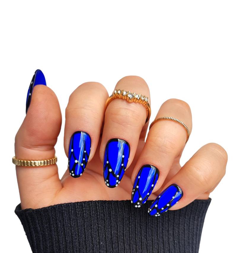 Press On Nails Sommer Blau von MEVANAILS