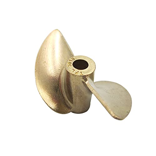 MEXWLOP 1PC P1.9 Kupfer Propeller 36mm 37mm 38mm 40mm 42mm 45mm Messing Propeller 4mm 4,76mm Loch CW CCW Requisiten, for RC Boote Außenbordpropeller für Boote(36x4mm CCW) von MEXWLOP