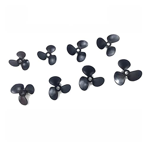 MEXWLOP 4 Paar 3 Blatt Propeller Eingetaucht Vorwärts Rückwärts Paddel for RC Marine Boot Nylon Glasfaser Requisiten Welle Loch 4mm Außenbordpropeller für Boote(4pair 28mm Propeller) von MEXWLOP