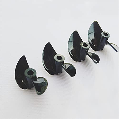 MEXWLOP 4 stücke PC Propeller 2-Blatt Halb eingetaucht Paddel Welle Loch 3mm/4mm for RC elektrische Boot Schiff Modell Durchmesser 30mm 32mm 34mm 36mm 38mm Außenbordpropeller für Boote(4pcs Dia 34mm) von MEXWLOP