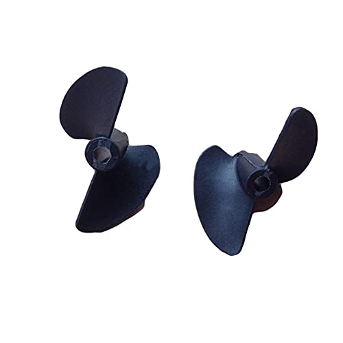 MEXWLOP 5 Paar for RCBoat Durchmesser 32mm Zwei Klingen Paddel 2 Klingen Nylon Boot Propeller Welle Loch 3,17mm for Modell Schiff DIY Außenbordpropeller für Boote von MEXWLOP