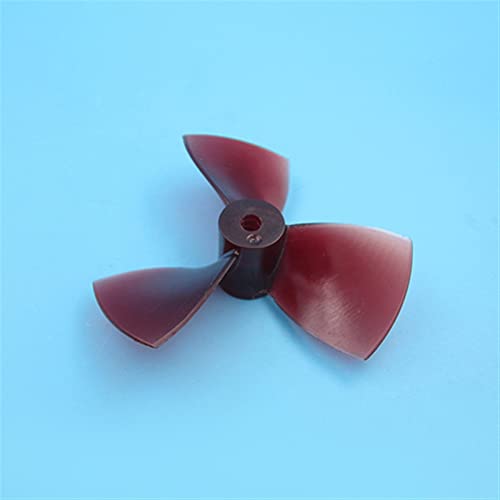 MEXWLOP 80mm PC Propeller 3-Blatt D80mm Propeller P1.2 CW CCW Requisiten in 5mm Loch for RC Bootsmodelle Außenbordpropeller für Boote(1PC CCW) von MEXWLOP