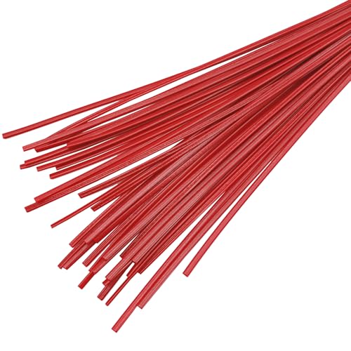 MEYINGOU Kunststoff-Stoßfänger-Schweißdrähte, HD-PE-Material, geeignet for Schweißen von Autobriefkästen, Gewicht 1 kg(Red) von MEYINGOU