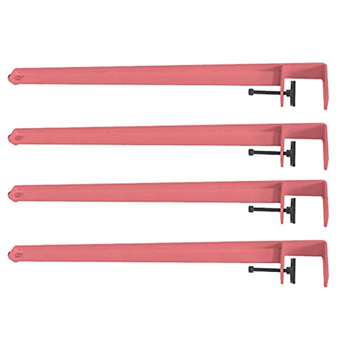 MEYINGOU Metall Tischbeine,Verstellbare Tischbeine, F-förmige Möbelbeine aus Metall, Esstischbeine, DIY-Bankbein aus Eisen, for DIY-Möbelkonsole, kein Stanzdesign(Pink,71cm(28in)) von MEYINGOU