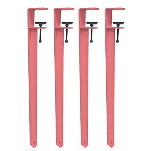 MEYINGOU Metall Tischbeine,Verstellbare Tischbeine, Tischbeine aus Metall, Möbelbeine, DIY-Bankbein aus Eisen, for DIY-Couchtisch-Möbelkonsole, kein Stanzdesign(Pink,71cm(28in)) von MEYINGOU