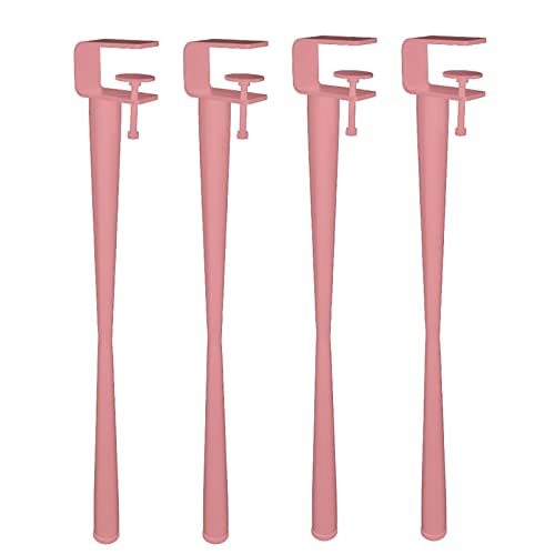 MEYINGOU Metall Tischbeine,Verstellbare Tischbeine, Tischklemmbeine, F-förmige Couchtischbeine, for DIY-Möbelkonsole, kein Stanzen, abnehmbare Möbelbeine(Pink,100cm(39in)) von MEYINGOU