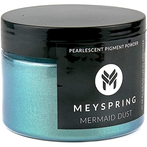 MEYSPRING Meerjungfrauenstaub-Epoxidharz-Farbpigment, 50 g, ideal für Harzkunst, Epoxidharz und UV-Harz, Glimmerpulver für Epoxidharz von MEYSPRING