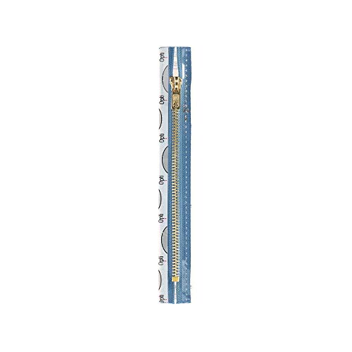 Opti MM60-16-00235 Reißverschluss, 51Prozent Polyacryl, 49Prozent Baumwolle, 00235 Blau, 16cm von MEZ