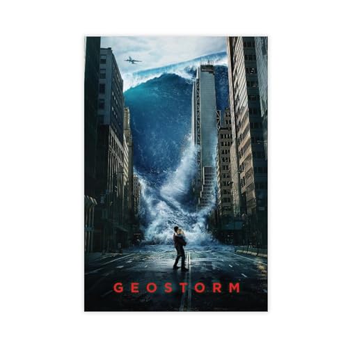 MExmeb Geostorm Filmposter auf Leinwand, Wandkunst, Dekordruck, Gemälde für Wohnzimmer, Schlafzimmer, Dekoration, ungerahmt, 30 x 45 cm von MExmeb