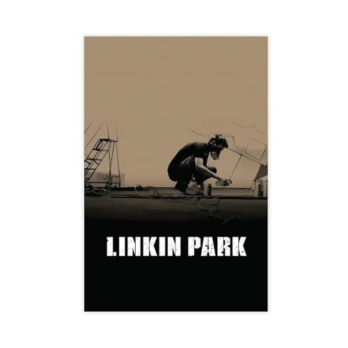 MExmob Linkin Park Filmposter auf Leinwand, Wandkunst, Dekordruck, Gemälde für Wohnzimmer, Schlafzimmer, Dekoration, ungerahmt, 40 x 60 cm von MExmob