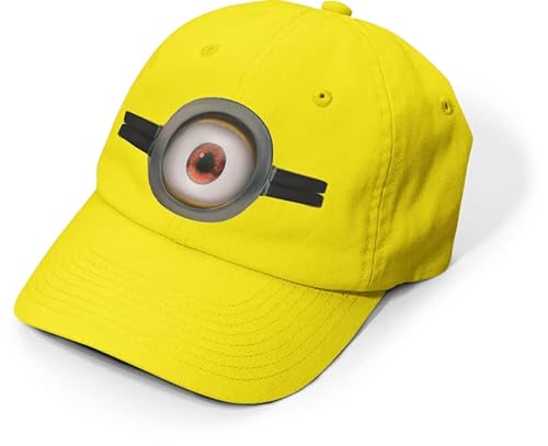 MFAZ Morefaz Ltd Minion Brille Kostüm Ich - Einfach unverbesserlich Brille Brille Brille Erwachsene Gelb Cap Aufkleber One Two Eye von MFAZ Morefaz Ltd