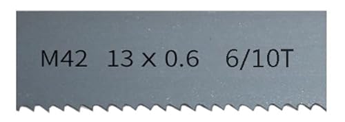 Bandsägeblatt M42 1/2 Zoll Bandsägeblätter for Holzbearbeitung 1140–2930 mm x 13 mm x 06 mm mit 6–14 tpi(6 10T,1440mm) von MFUPR