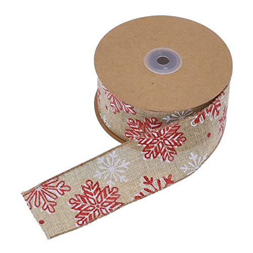 Geschenkband for Geschenke, 5 mm Sackleinen-Drahtband, Drahtkantenband, Weihnachts-Drahtband, Sackleinenband, Bauernhaus-Bastelband, DIY-Stoffband for Verpacken von Geschenken, Weihnachtsdekoration(5c von MFUPR