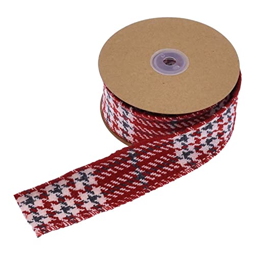 Geschenkband for Geschenke, 5 mm Sackleinen-Drahtband, Drahtkantenband, Weihnachts-Drahtband, Sackleinenband, Bauernhaus-Bastelband, DIY-Stoffband for Verpacken von Geschenken, Weihnachtsdekoration(4. von MFUPR