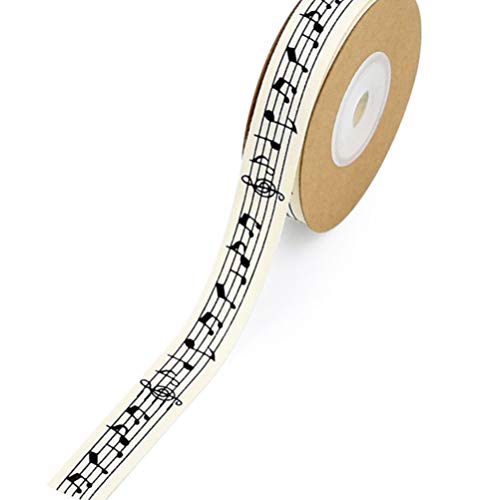 Geschenkband for Geschenke, Musiknotenband, 10 m, Geschenkband, Geschenkrolle, dekoratives Baumwollband, elastisches Geschenkverpackungsband, Krawatten von MFUPR