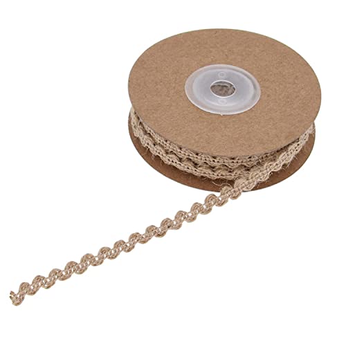 Geschenkband for Geschenke – 9,1 m Mesh-Sackleinenband, natürliche Jute for Heimwerker, Hochzeit und Party-Dekoration(Style 1 7mm) von MFUPR