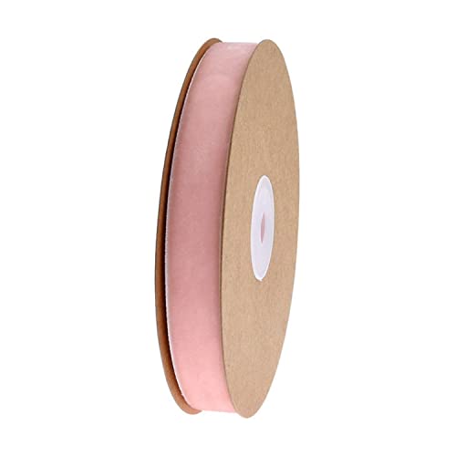 Geschenkband for Geschenke – einfarbiges weihnachtliches Samtband for Heimwerker, Kranzdekoration(Light Pink) von MFUPR