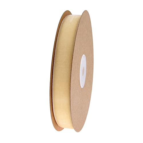 Geschenkband for Geschenke – weihnachtliches, einfarbiges Samtband, ideal for Kranzdekoration, DIY-Schleife und Geschenkverpackung(Beige) von MFUPR