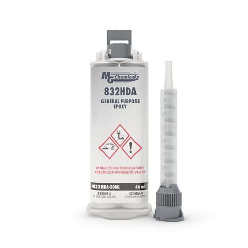 MG Chemicals 832HDA Schwarz 1:1 Epoxidharz, 46 ml Doppelkartusche von MG Chemicals