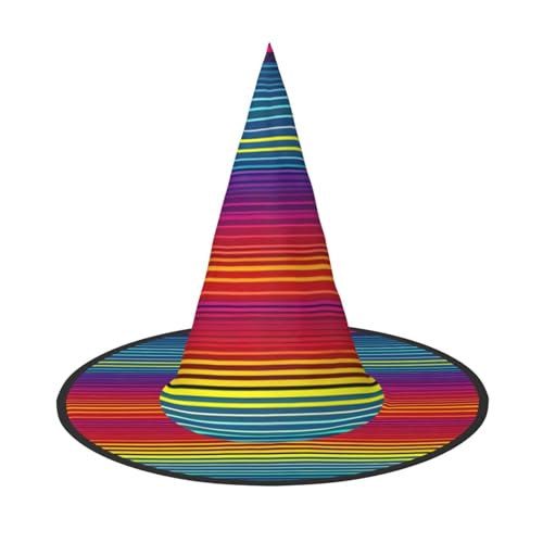 MGGAklp Partyhut mit Regenbogen-Muster, für Halloween, Karneval, Hexenhüte für Mottopartys, Urlaubsdekoration MGGAklp Partyhut mit Regenbogen-Muster, für Halloween, Karneval, Hexenhüte für Mottopartys, Urlaubsdekoration von MGGAklp