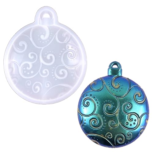 3 Stile Silikon Round Anhänger Schimmel Weihnachtsserie Epoxidharz Schimmel Schlüsselbund Schmuck Für Weihnachtstag Geschenkhandwerk von MHADBKH