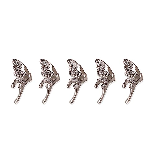 5pcs 3D Nägelschmuck Luxus Zirkonnagelkunst Strauch Glänzende Kristalle Diamant Edelsteine ​​für Nagel Dekore Ringe Ohrringe von MHADBKH