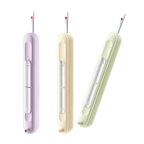 MHADBKH 2/3 Stück 2-in-1 Nahttrenner für Strickwaren, Quilten, Nadeleinfädler, Nähzubehör, einfach zu bedienender Haushaltsfaden-Entferner MHADBKH 2/3 Stück 2-in-1 Nahttrenner für Strickwaren, Quilten, Nadeleinfädler, Nähzubehör, einfach zu bedienender Haushaltsfaden-Entferner von MHADBKH