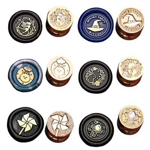 MHADBKH 6pcs Weihnachtsmotivstempel Für Hochzeitseinladungen Weihnachtskartenumschlagdekoration Geprägter Versiegelungsstempel MHADBKH 6pcs Weihnachtsmotivstempel Für Hochzeitseinladungen Weihnachtskartenumschlagdekoration Geprägter Versiegelungsstempel von MHADBKH