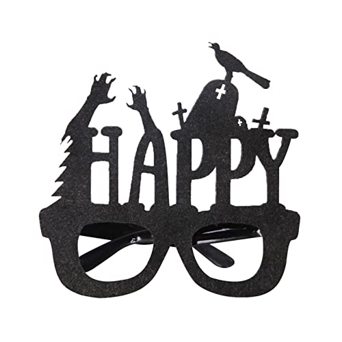 MHADBKH Halloween-Brille, lustige Cosplay-Brille, Foto-Requisiten, Zubehör, Neuheit, Happy Halloween, Brille für Kostümpartys von MHADBKH