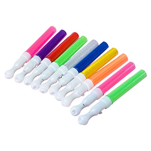 MHADBKH LED Glow Sticks Party Blinkt Leichter Multi Farben 3 Lichtmodi Helle Blinkende Lichtstäbchen Für Festivals Birthday von MHADBKH