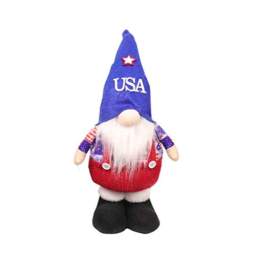 Unabhängigkeitstag Patriotischer Veteranentag Nisse Tomte Präsident Wahl Dekor 4. Juli skandinavische Ornamente Küche gestufte Tablett Dekorationen von MHADBKH