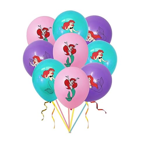 MHDAMAI Meerjungfrau Ballons,Latex Luftballon 18 Stück Meerjungfrau Partydekorationen für Kindergeburtstag Dekoration Meerjungfrau Party Dekorationen von MHDAMAI