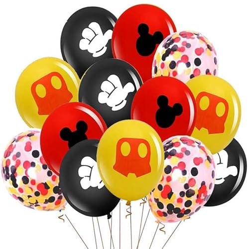 MHDAMAI Mickey Ballons,Latex Luftballon 18 Stück Superhero Partydekorationen für Kindergeburtstag Dekoration Mickey Party Dekorationen von MHDAMAI