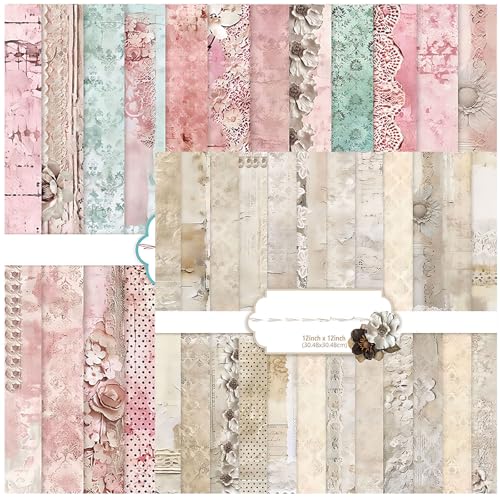 48 Stück Designpapier Block mit Muster Doppelseitiges Scrapbook Papier Decoupage Papier Hintergrundpapier Dekorpapier Bastelpapier für Scrapbooks, Alben, DIY Kartenherstellung Journaling(30.5x30.5 cm) 48 Stück Designpapier Block mit Muster Doppelseitiges Scrapbook Papier Decoupage Papier Hintergrundpapier Dekorpapier Bastelpapier für Scrapbooks, Alben, DIY Kartenherstellung Journaling(30.5x30.5 cm) von MIATTCLD