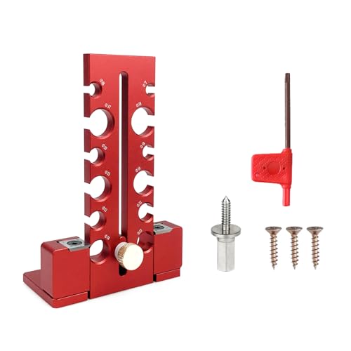 MICFENY Elektrische Bohrerführung aus Aluminiumlegierung, zum Drehen von Holzstreifen, verstellbar, zum Basteln, für runde Holzdübel, Hölzer, Stangen und Stöcke von MICFENY