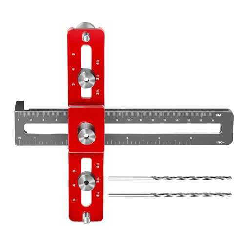 MICFENY Schrank-Hardware-Vorrichtungswerkzeug, Aluminium-Schrankgriff-Installationsschablonen-Werkzeug, Schrankstanzer, Bohrführung von MICFENY