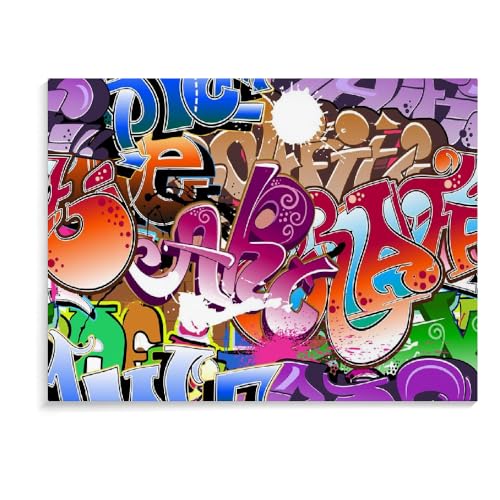Puzzle Für Erwachsene 1000 Teile Graffiti-Weihnachtspuzzle Für Erwachsene Lernpuzzlespiel Kinderspielzeug Personalisierte Spiele Puzzlegeschenk (75 × 50 cm) von MIDUNU