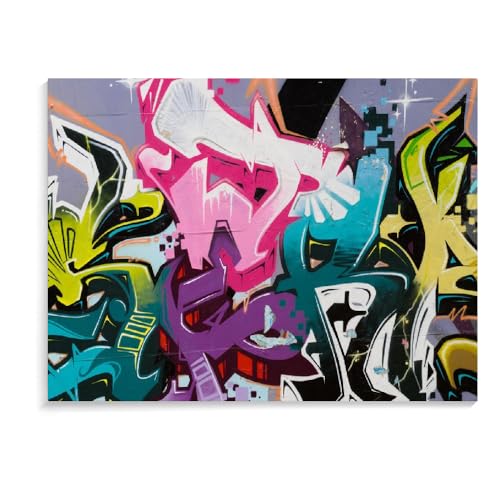 Puzzle Für Erwachsene 1000 Teile Graffiti-Weihnachtspuzzle Für Erwachsene Lernpuzzlespiel Kinderspielzeug Personalisierte Spiele Puzzlegeschenk (75 × 50 cm) von MIDUNU