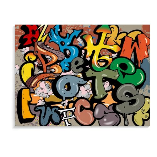 Puzzle Für Erwachsene Und Kinder, 500 Teile, Graffiti, Pädagogisches, Intellektuelles, Entspannendes Spiel, Holzpuzzle, Puzzles Für Kinder Im Alter Von 8–12 Jahren (52 × 38 cm) von MIDUNU